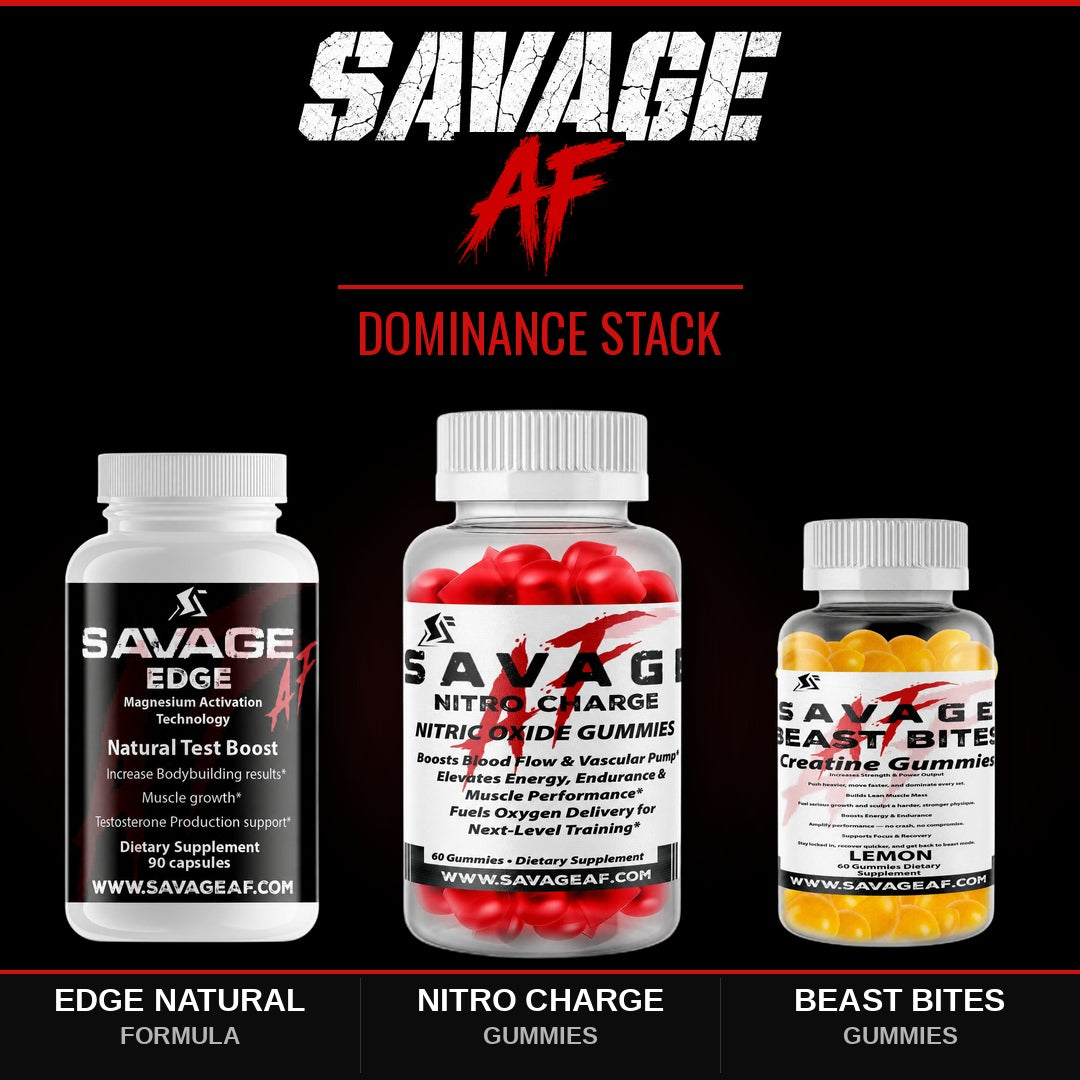 Dominance Stack | Testosterone Booster + Nitric Oxide + Creatine Gummies | Performance Bundle - Complete Bundle Product Image