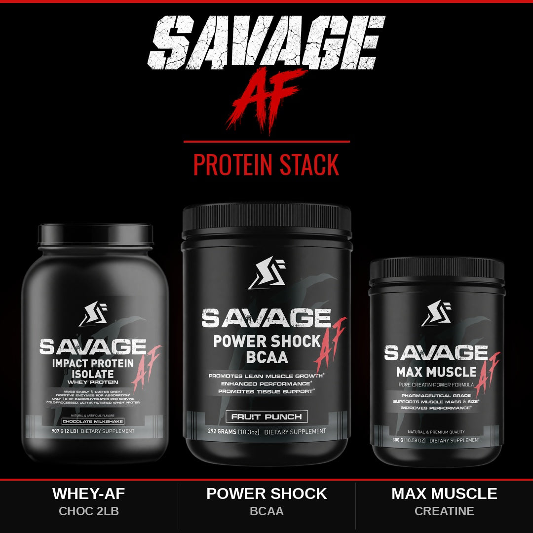 Protein Stack | 2lb Chocolate Whey + BCAA + Creatine | High-Protein Muscle Building Bundle - Complete Bundle Product Image