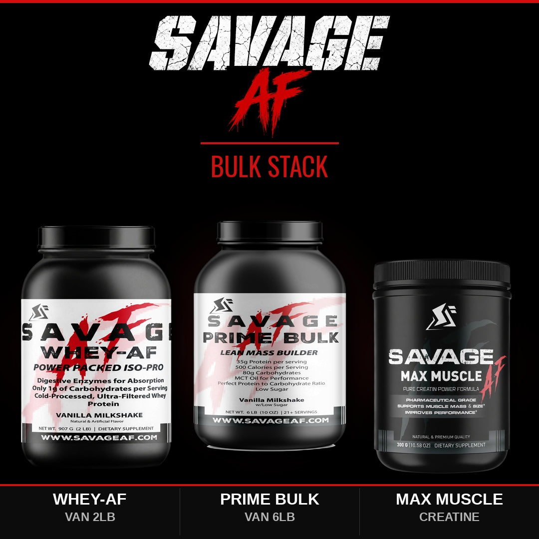 Bulk Stack | 2lb Vanilla Whey + Mass Gainer + Creatine | Muscle & Weight Gain Bundle - Complete Bundle Product Image
